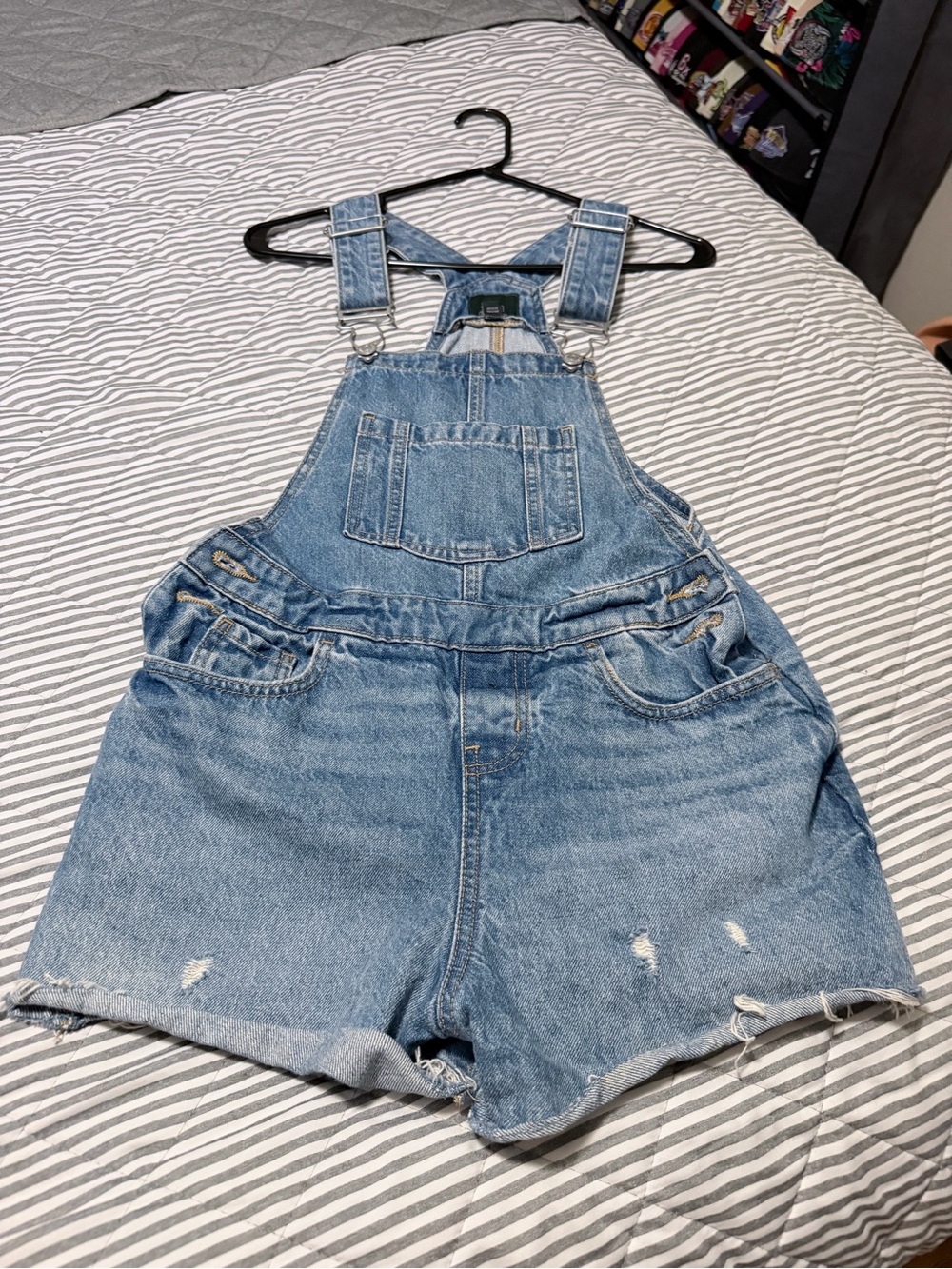 wild fable Light Blue Denim Overall Shorts